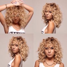 Cool Tone Blonde, Blonde Hair Curly, Curly Cuts, Warm Blonde Hair, Layered Curly Hair, Curls For The Girls, Curly Bangs, Blonde Curly Hair, Warm Blonde