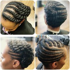 Flat Twist To The Back, Corn Roll Hair Styles, Two Strand Twist Updo, Twist Out Styles, Natural Hair Pictures, Natural Locs, Flat Twists, Dry Natural Hair, Twist Updo