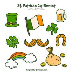 st patrick's day element collection