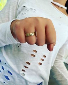 "Personalized name ring in gold or silver!! Engrave anything you like! 10 character limit Would make a great gift for yourself or a loved one!! Ring is: -sterling silver -14K gold plated -stamped \"925\" You can order your initial, name, kids names, etc. ** in the \"letter to seller\" section please include your email address and what you want personalized on your ring** Free shipping in the US! If you have questions please don't hesitate to ask. Happy shopping!!" Personalized Gold Engraved Ring For Promise, Gold Engraved Name Ring For Promise, Custom Name Engraved Promise Ring, Customizable Gold Engraved Ring For Promise, Gold Personalized Promise Ring, Personalized Gold Engraved Promise Ring, Customizable Gold Engraved Promise Ring, Custom Name Gold Promise Ring, Gold Engraved Ring With Custom Name For Promise