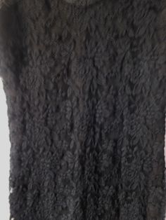 "Vintage black lace dress Sleeveless Lined Great condition Dimension - shoulder 12\" bust 15\" length 35\"" Sleeveless Lace Dress With Lace Patchwork For Evening, Sleeveless Lace Dress With Lace Trim, Fitted Sleeveless Lace Dress With Delicate Lace, Fitted Sleeveless Lace For Spring, Black Sleeveless Delicate Lace Top, Sleeveless Lace Dress For Evening, Formal Sleeveless Lace Dress With Scalloped Lace, Formal Sleeveless Dress With Scalloped Lace, Sleeveless Lace Patchwork For Party