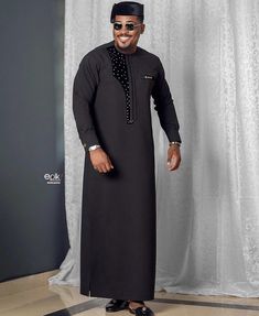 Best Senator Design For Men, South South Nigeria Attire For Men, Black Long Sleeve Agbada For Eid, Long Sleeve Black Agbada For Eid, Fitted Long Sleeve Agbada For Eid, Black Fitted Long Sleeve Kaftan, Fitted Long Sleeve Black Kaftan, Long Sleeve Agbada For Eid, Jalabia For Men