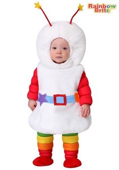 a baby dressed up in a costume