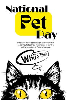 National Pet Day! National Pet Day, Pet Day, Pet Life, Day Wishes, Dog Days, Quote Of The Day, Pet Friendly, Pet Dogs, Animal Lover