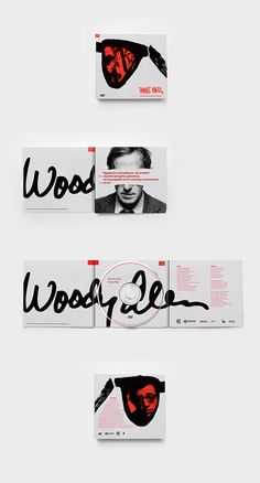 three different types of business cards with the word wood on them