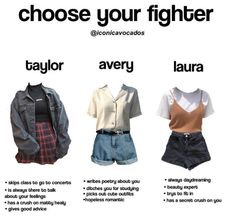 Choose Your Fighter Aesthetic, Intj Aesthetic Niche, Fighter Aesthetic, Types Of Clothes, Niche Meme Mood Boards, Choose Your Fighter, Niche Meme Outfits Aesthetic