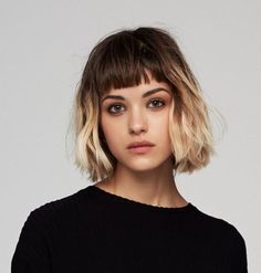 Oh hell yes this is my June 2017 makeover Trending Hairstyles, Haircuts With Bangs, Grunge Hair, Short Bob Hairstyles, Ombre Hair, Trendy Hairstyles