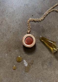 Buy in 14K Gold. Our Essential Oil Diffuser Pendant is a simple, minimal way to wear your favorite calming, energizing, or soothing scents all day. Whenever you need a little extra peace and calm, and even when you don't, add a drop of your favorite essential oil to the terra cotta disc on your diffuser jewelry, put it on, and you're good to go for the day. The stronger the scent, the longer it will last. Click [here] to learn more about this total collaboration between Madeline and Dawson. This Essential Oil Necklace, Essential Oil Necklaces, Essential Oil Jewelry, Essential Oil Necklace Diffuser, Diffuser Jewelry, Diffuser Necklace, Gold Price, Birthstone Necklace, Terra Cotta