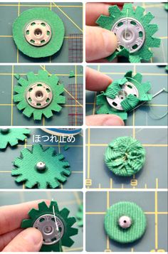 step by step instructions on how to make an ornament for a flower brooch