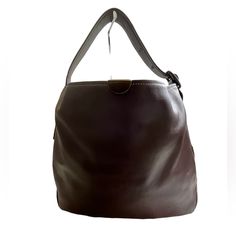 Coach Bedford Smooth Glovetanned Leather Hobo Handbag Oxblood Classic Brown Calf Leather Bucket Bag, Brown Calf Leather Bucket Bag With Leather Lining, Brown Calf Leather Bucket Bag, Leather Business Bucket Shoulder Bag, Leather Shoulder Bucket Bag For Business, Leather Rectangular Hobo Bag For Business, Rectangular Leather Hobo Bag For Business, Formal Brown Soft Leather Hobo Bag, Brown Calf Leather Shoulder Bag With Removable Pouch