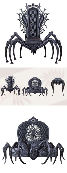 Dark & Mysterious Haunt Arachnid, Gothic Furniture Collection is Dressed for Halloween Dark Mysterious, Gothic Furniture, Fantasy Lovers, Arachnids, The Throne, Furniture Manufacturers