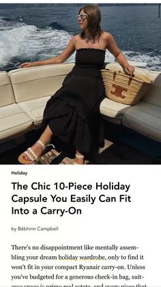 https://apple.news/Ad5jQZU3tQfCwQujWZPZq1w Holiday Wardrobe, Dream Holiday, The Chic, Carry On, Dreaming Of You, Wardrobe