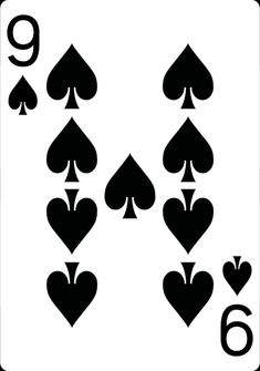 playing cards with the number six in each card, and four at different times to play