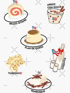 the different types of desserts are shown in this graphic diagram, which shows how to make