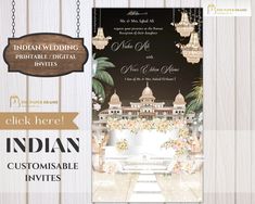 this Indian Engagement invitation & indian wedding card design as indian wedding invites is designed to welcome your dear and near one for their gracious presence with elegance & royalty  we can customise more like this for you - to get your own invite customised - message us !  We will be doing it for you !  This is a digital download and no physical  product will be shipped  HOW IT WORKS ?  STEP 1 > add this product to your cart and complete your purchase . STEP 2 > once your order is successf Indian Invitations, Wedding Card Design Indian, Indian Engagement, Indian Reception, Hindu Wedding Cards, Indian Wedding Cards, Wedding Party Invites, Indian Wedding Invitations, Engagement Invitations