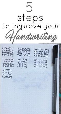 the top five steps to improve your handwriting