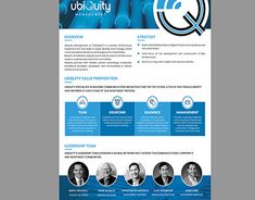 a blue and white business flyer template