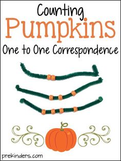 counting pumpkins one to one correspondence game