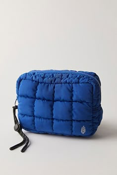 Just as effortless as it is essential, this goes-with-anything mini case is featured in the perfect quilted design with ripstop lining and zip closure for added functionality. | Quilted Mini Case by FP Movement at Free People, Blue Everyday Quilted Pouch Bag, Casual Quilted Pouch Bag, Sporty Quilted Bag For On-the-go, Multicolor Quilted Travel Bag, Free People Movement Quilted Carryall, Backpacking Outfits, Camera Pouch, Cos Bags, Birthday Haul