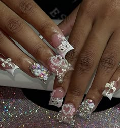 Pink Junk Nails, Heavenly Nails, Punk Nails