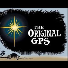 the original gps logo with an image of a star above it and palm trees in the background