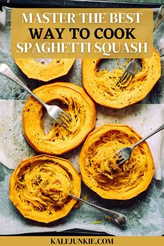 the best way to cook spaghetti squash is by using it as an appetizer