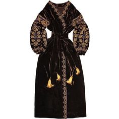 Incredibly gorgeous dark brown embroidered ethnic velvet dress captivates with its beauty!  Straight style dress without wedges. Buttons are placed on all length of kaftan. There are buttons on the cuffs. There are used high quality thread that do not fade. The product is hand stitched.  High Grey Embroidered Dress, Long Velvet Dress, Ukrainian Dress, Ethno Style, Kaftan Abaya, Horse Dress, Embroidered Dress Boho, Bohemian Style Dresses, Boho Dresses Long