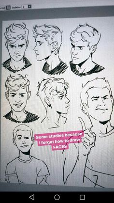 a drawing of some people with different facial expressions on their faces and the caption reads send message