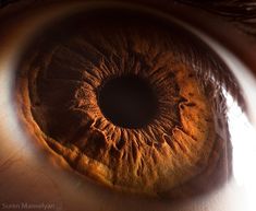 an extreme close up shot of the iris of a human eye