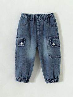 Baby Boys' Vintage Washed Casual Workwear Denim Pants, Spring And Autumn Light Wash    Denim   Non-Stretch  Baby Boys Clothing, size features are:Bust: ,Length: ,Sleeve Length: Aop Print, Kids Wear Boys, Baby Boy Jeans, Boy Jeans, Casual Workwear, Boys Denim, Boys Wear, Boys Clothing, Light Wash Denim