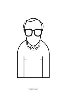 a man with glasses and a sweater on is shown in the shape of an avatar