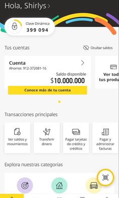 an app showing the price and features of different items in spanish, english and spanish