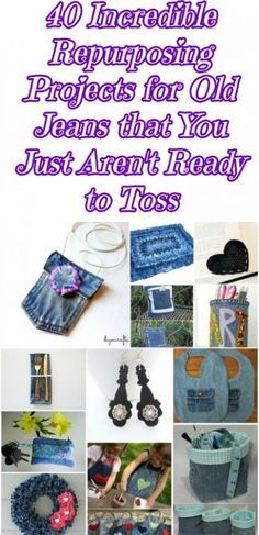 the top ten incredible repurposing projects for old jeans that you just aren't already to toss