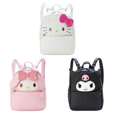 Sanrio Structured Mini Backpack Card Costume, Face Details, Melody Hello Kitty, Embroidered Face, Travel Brand, Coin Bag, Backpack Tote Bag, Tote Bag Purse, Your Smile