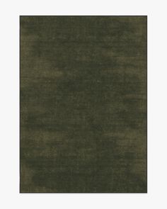 an area rug with dark green colors