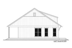 this is the front elevation of these two story house plans, which are located at the rear of the home