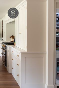 Hidden fridge, bespoke kitchen, white kitchen, fridge position Pantry Utility, Being Successful, Storage Inspiration, Range Cooker, Boot Room