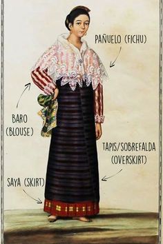 Traditional Filipina Outfit, Filipina Traditional Clothes, Phillipines Traditional Dress, Baro't Saya Traditional, Philipino Traditional Clothing, Filipina Dress Traditional, Barot Saya Traditional Dresses, Philippines Culture Traditional Dresses, Philippine Traditional Clothes