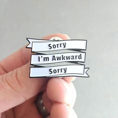 Socially Awkward, Hat Pin, Soft Enamel