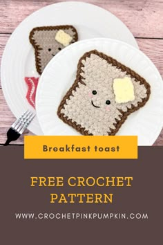 FREE TOAST CROCHET PATTERN AMIGURUMI Crochet Toast Bag Free Pattern, Crochet Breakfast Food Free Pattern, Crochet Toast Pillow, Toast Crochet Pattern Free, Crochet Toast Pattern, Toast Crochet Pattern, Crochet Croissant, Crochet Poptart, Crochet Toast