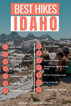 the best hikes in idaho info sheet for hiking guides and tips on how to get there