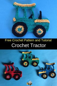 crochet pattern for a tractor and trailer