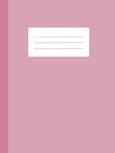 a pink book with white lines on the cover