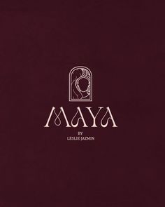 the logo for a fashion brand called amaya, featuring an image of a woman's face