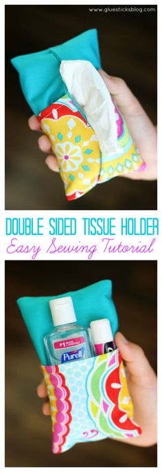 two pictures showing how to make an easy diy toilet tissue holder with the instructions