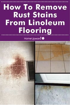 how to remove rust stains from linoleum flooring Remove Rust Stains, Remove Rust, Linoleum Flooring, How To Remove Rust, Deal With It, Linoleum, Vinyl Flooring, Cleaning Hacks, Tile Floor