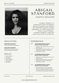 a professional resume for graphic designer with an image on the front and back cover,