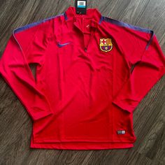 Fc Barcelona Nike Drifit Long Sleeve Red Nwt My Boyfriend Received This As A Gift And It’s A Little Too Snug. New With Tags! Best Online Clothing Stores, Soccer Gifts, Soccer Kits, Nike Red, Tech Fleece, Clothing Stores, Red Shirt, My Boyfriend, Online Clothing Stores