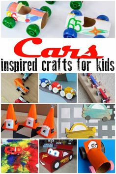 Be inspired by Disney Pixar's Cars 3 this summer and get creative with the kids with these Cars inspired crafts for all ages. Disney Cars Crafts, Cars Activities, Car Crafts, Disney Crafts For Kids, Art And Crafts For Kids, Crafts For All Ages, Disney Activities, Transportation Crafts, Cars Disney