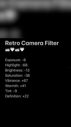 an image of a retro camera filter on the webpage for it's website